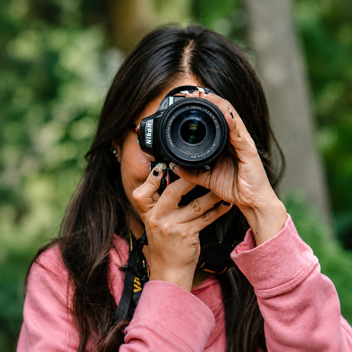 Nikon D3100 in use